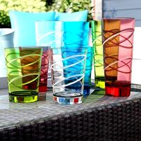 Sofia 8 Piece Acrylic Assorted Glassware Set