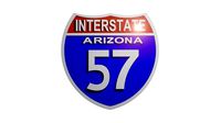 Sign Interstate Arizona 57