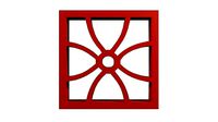Brick Jaali flower design