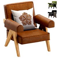 Pierre Jeanneret Reissue 1960 Capitol Complex Leather Armchair
