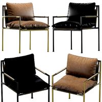 Coco Republic Malmo leather Outdoor Dining Chair
