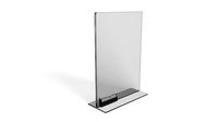 Acrylic display with card holder