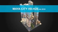 Realistic City District H8-H28 MAYA