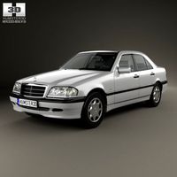 Mercedes-Benz C-Class W202 sedan 1997 3D Model