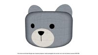 Puff Croche Bichos Urso Quadrado - Kinder Design
