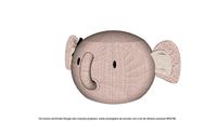 Puff Croche Bichos Elefanta - Kinder Design