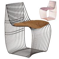 Sign Filo by MDF Italia chair 02 Black and Rose