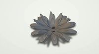 Simple flower design for PVC molding