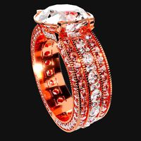 Rose-Gold Halo Engagement Ring