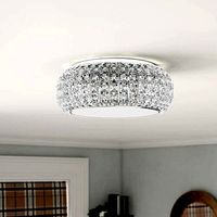 Chrome Ayers 6 Light Flush Ceiling Light