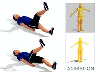 Scisors  Exercise Man Animation