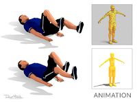 Bicycle  Exercise Man Animation