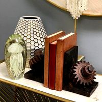Brown Rust Gear Bookends