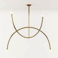 Double Arch Lamp by Square in circle