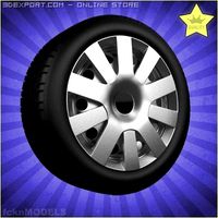 Car wheel 014 3D Model