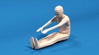 Low Poly Kid Stretching