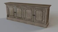 St James Panel Sideboard Antique Grey Oak