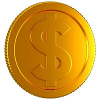 Dollar Gold Coin 01