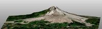Mount Sinabung vocano 3d model