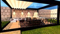 Outdoor patio design
