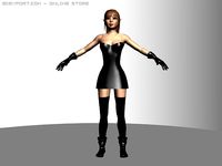 Elf woman Ak 3D Model