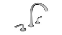K-P25007-LV SCRIPT SINK FAUCET ARCH SPOUT LVR HNDL
