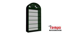 janela antiga arco arqueada metalica metálica aço aco
