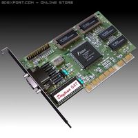 Vintage PCI Video Card 3D Model