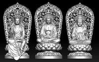 Three Worlds Buddha model STL OBJ FBX 3DSMAX