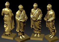 Buddha goes for alms model 4d