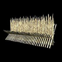 BAMBOO PALISADE WALLS FENCE SURVIVAL FORT GUARD CONSTRUCTION AAA