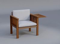 Outdoor Lounge Chair with Cushions