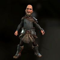 Viking Bold Dwarf Warrior Character Animated