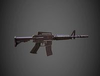 Assault Rifle M 16 Unity URP Compatible