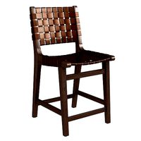 Pottery Barn  Fenton Woven Leather  Counter Stools