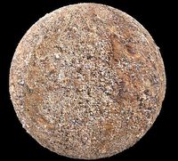 4K Photorealistic wet sand material with shell