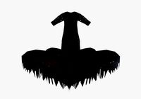abstract black dress