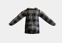 checkered gray hoodie