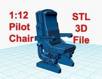 Legends Scale Pilot Seat for 3d Printing | 3D