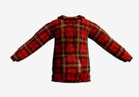 red checkered hoodie