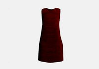 skinny red dress