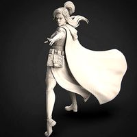 Elf Priest Miniature | 3D