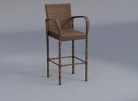 Wicker Barstools Set of 2