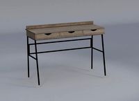 Urban 3 Drawer Angled with Cord Slots Writing Desk