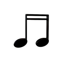 Musical Note Beamed Eighth Notes v1 002
