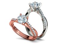 1CT Engagement Ring French Pave Setting Diamond Ring | 3D