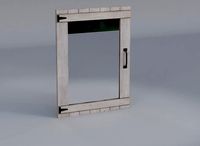 Weathered Barn Metal Mirror