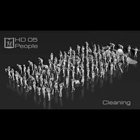 HD People 05 Cleaning  | 3D