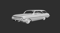 Chevrolet Impala 1961 Wagon 2Door | 3D