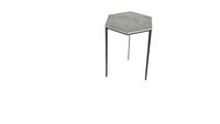 four hands hex side table
